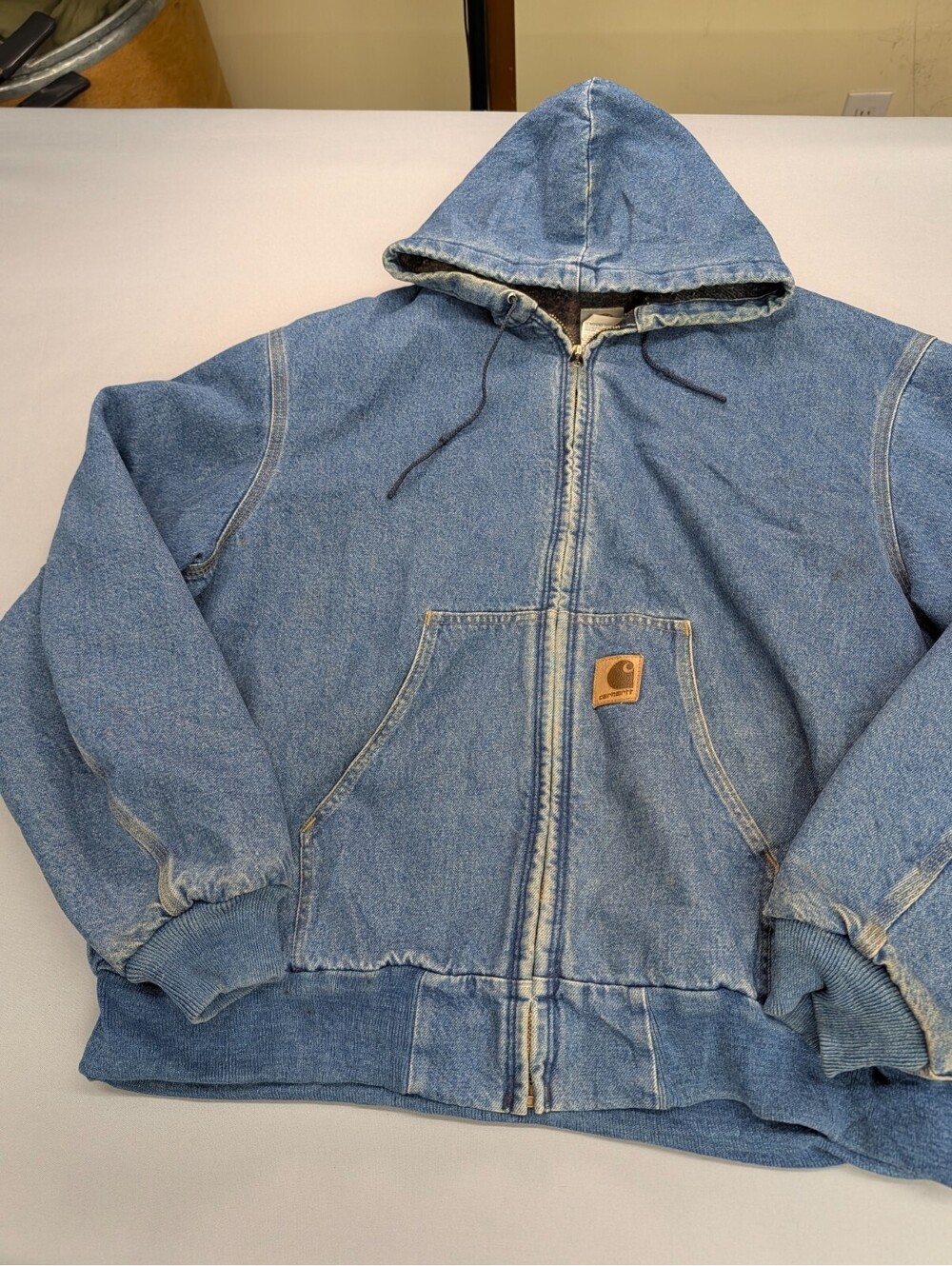 Carhartt Denim Active Jacket J08 2XL Vintage Blanket Lined